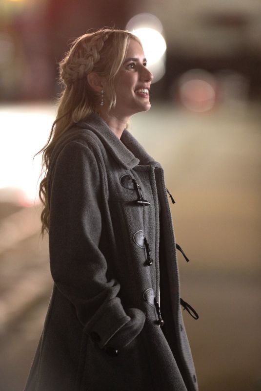 EMMA ROBERTS on the Set of About Fate in Boston 06/29/2021