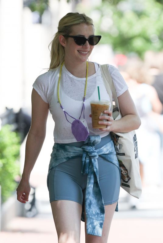 EMMA ROBERTS Out and About in Boston 06/07/2021