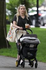 EMMA ROBERTS Out with Her Baby in Boston 06/23/2021