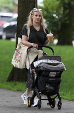 EMMA ROBERTS Out with Her Baby in Boston 06/23/2021