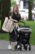 EMMA ROBERTS Out with Her Baby in Boston 06/23/2021