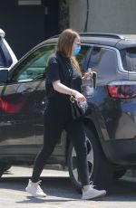 EMMA STONE Arrives at a Gym in Los Angeles 06/15/2021
