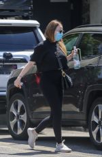 EMMA STONE Arrives at a Gym in Los Angeles 06/15/2021