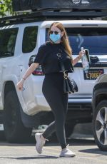 EMMA STONE Arrives at a Gym in Los Angeles 06/15/2021