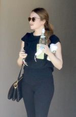 EMMA STONE at a Gym in Santa Monica 06/02/2021