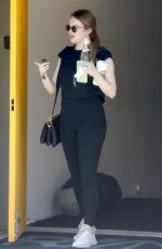 EMMA STONE at a Gym in Santa Monica 06/02/2021