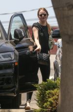EMMA STONE at a Gym in Santa Monica 06/02/2021