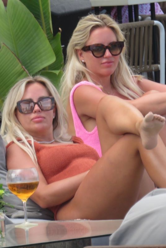 ESTER and ANNE VEDDER in Bikinis at a Beach in Marbella 06/06/2021