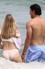 EUGENIE BOUCHARD in Bikini at a Beach in Miami 06/18/2021