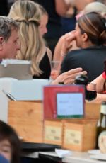 FAMKE JANSSEN at a Dinner at Bar Pitti in New York 06/23/2021