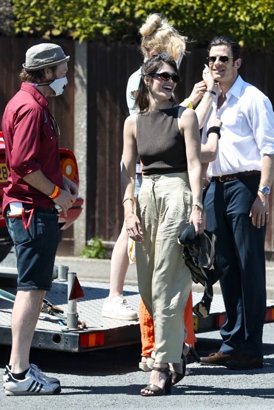GEMMA ARTERTON ont he Set of Freegard in London 06/16/2021