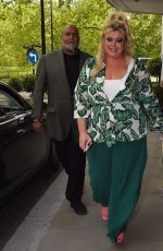 GEMMA COLLINS at Lunch with Her Brother at Dorchester Hotel 06/10/2001
