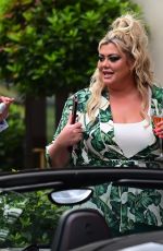 GEMMA COLLINS at Lunch with Her Brother at Dorchester Hotel 06/10/2001