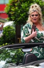 GEMMA COLLINS at Lunch with Her Brother at Dorchester Hotel 06/10/2001
