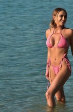 GEORGIA HARRISON in Bikini at a Beach in Miami 05/31/2021