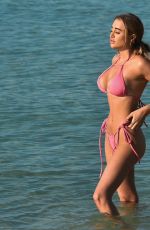 GEORGIA HARRISON in Bikini at a Beach in Miami 05/31/2021