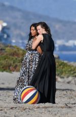 GEORGIA MAY JAGGER and PALOMA ELESSER at a Photoshoot in Malibu 06/13/2021
