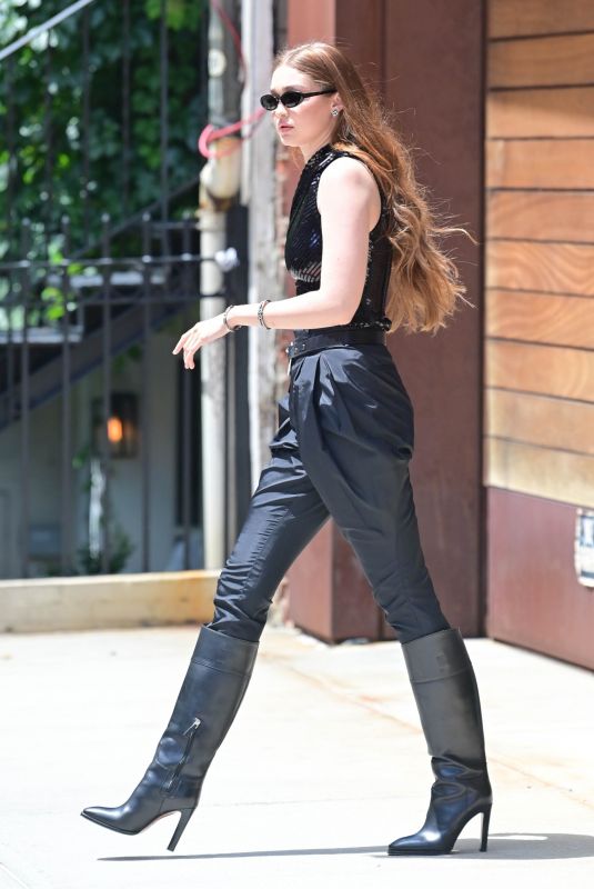 GIGI HADID Out and About in New York 06/23/2021