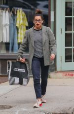 GINA GERSHON Shopping at Footlocker in New York 06/01/2021