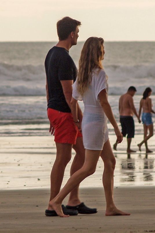 GISELE BUNDCHEN and Tom BradyOut at a Beach in Costa Rica 06/29/2021