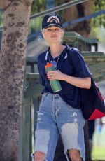 GWEN STEFANI in Ripped Denim Out in Santa Monica 06/12/2021