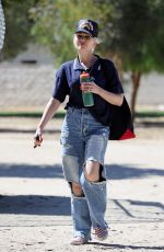 GWEN STEFANI in Ripped Denim Out in Santa Monica 06/12/2021