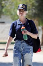 GWEN STEFANI in Ripped Denim Out in Santa Monica 06/12/2021