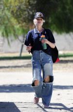 GWEN STEFANI in Ripped Denim Out in Santa Monica 06/12/2021