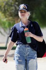 GWEN STEFANI in Ripped Denim Out in Santa Monica 06/12/2021