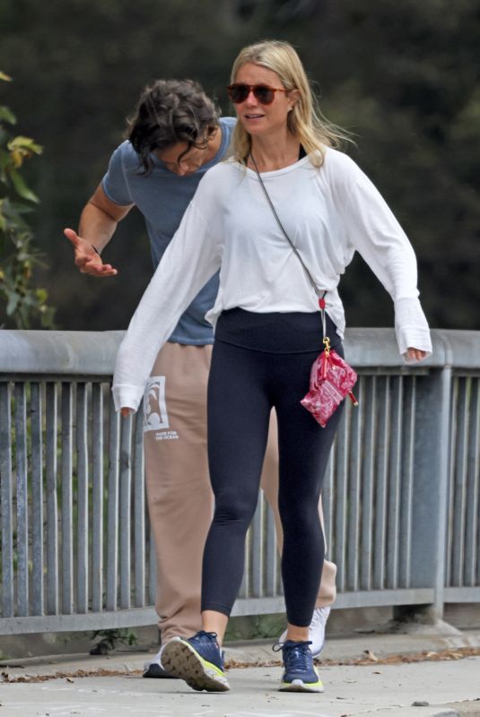 GWYNETH PALTROW and Brad Falchuk Out in Montecito 06/19/2021