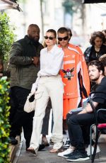 HAILEY and Justin BIEBER at DInand Restaurant in Paris 06/20/2021