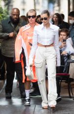 HAILEY and Justin BIEBER at DInand Restaurant in Paris 06/20/2021