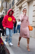 HAILEY and Justin BIEBER Out for Dinner at Le Stresa Restaurant in Paris 06/21/2021