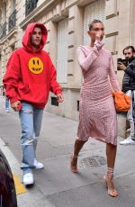 HAILEY and Justin BIEBER Out for Dinner at Le Stresa Restaurant in Paris 06/21/2021