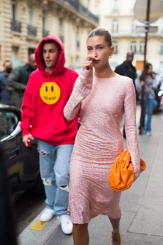 HAILEY and Justin BIEBER Out for Dinner at Le Stresa Restaurant in Paris 06/21/2021