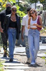 HAILEY BIEBER and JUSTINE SKYE Shopping at H.Lorenzo in West Hollywood 06/09/2021