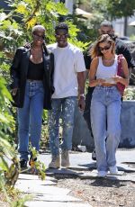 HAILEY BIEBER and JUSTINE SKYE Shopping at H.Lorenzo in West Hollywood 06/09/2021