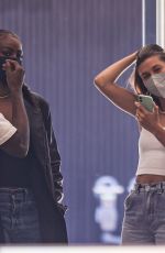 HAILEY BIEBER and JUSTINE SKYE Shopping at H.Lorenzo in West Hollywood 06/09/2021