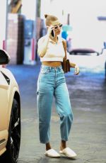 HAILEY BIEBER at a Skincare Clinic in Beverly Hills 06/08/2021