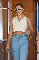 HAILEY BIEBER at a Skincare Clinic in Beverly Hills 06/08/2021
