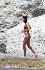 HAILEY BIEBER in Bikini on Holiday on the Greek island of Milos 06/29/2021