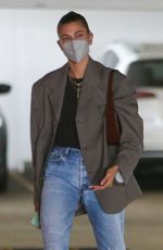 HAILEY BIEBER in Ripped Denim Out in Beverly Hills 06/16/2021