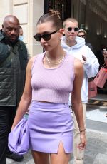 HAILEY BIEBER Out Shopping at Kith in Paris 06/21/2021