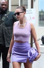 HAILEY BIEBER Out Shopping at Kith in Paris 06/21/2021