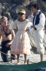 HALLE BAILEY on the Set of The Little Mermaid at a Beach in Sardinia 06/28/2021