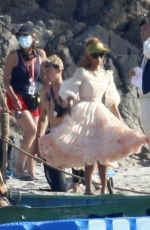 HALLE BAILEY on the Set of The Little Mermaid at a Beach in Sardinia 06/28/2021