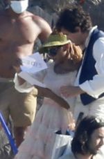 HALLE BAILEY on the Set of The Little Mermaid at a Beach in Sardinia 06/28/2021