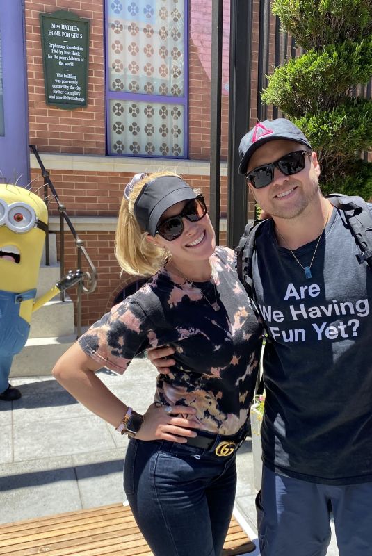 HEIDI MONTAG and Spencer Pratt at Universal Studios in Los Angeles 06/24/2021