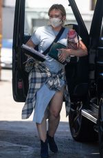 HILARY DUFF Arrives at a Hair Salon in Los Angeles 06/14/2021