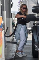 HILARY DUFF at a Gaas Station in Studio City 06/15/2021